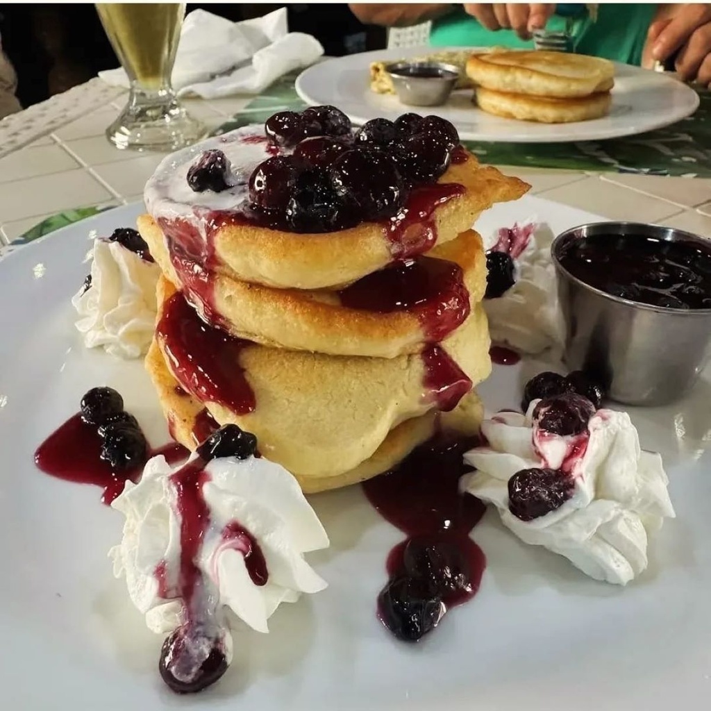Blueberries & Cream Pancakes