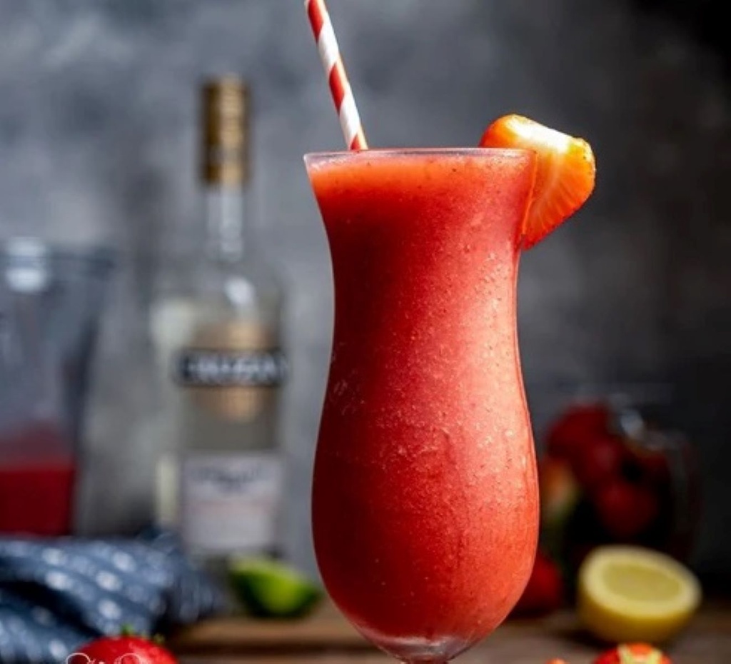 Strawberry Daiquiri (Add Rum)