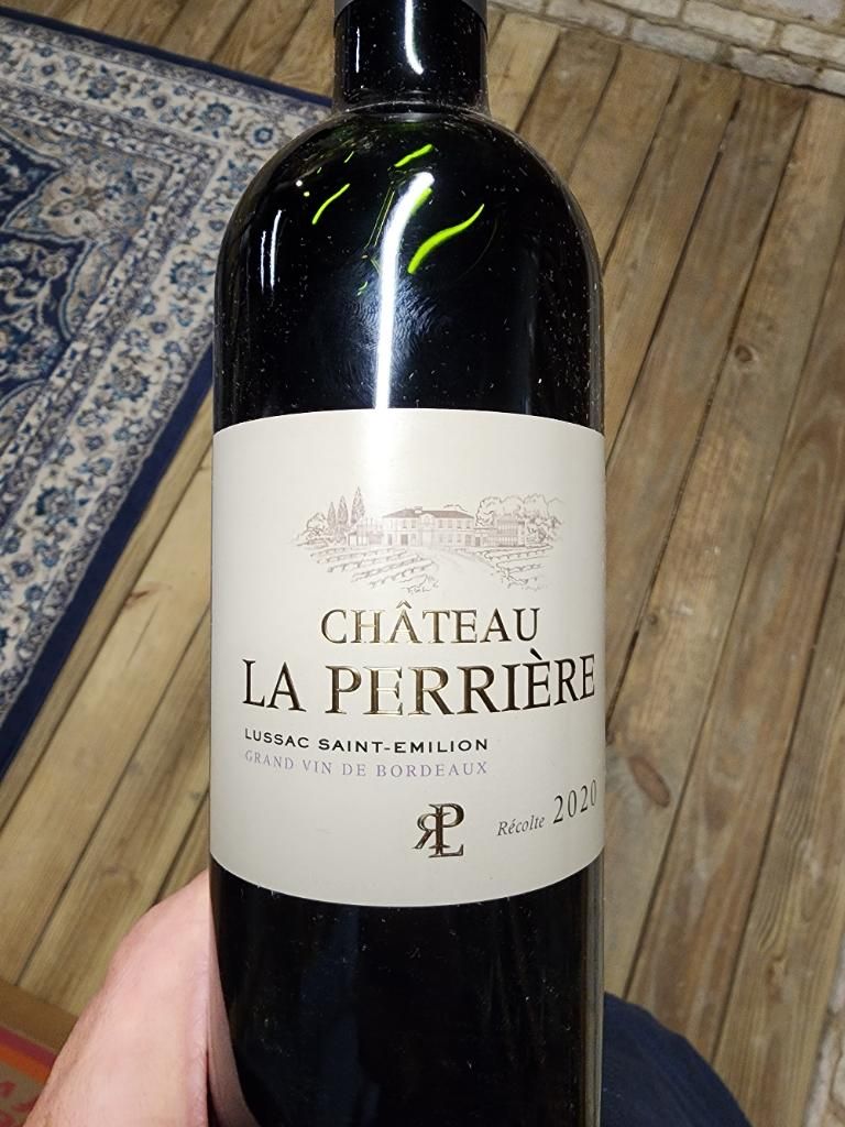 Bordeaux Chateau la Pierriere 2020  (Glass)