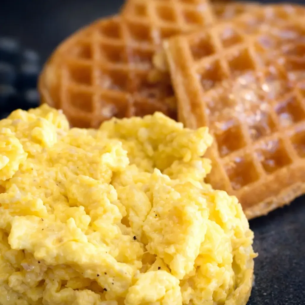 2 Eggs Any Style   (Fried Over Easy, 2 Pancakes with Syrup)